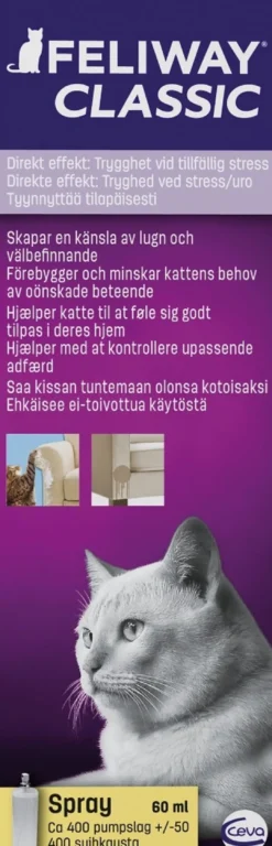 Outlet Classic Spray 60 ml Plejemidler Til Katte|Pleje Og Trivsel Til Killinger - Sundhed Pels Og Velvære