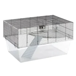 Clearance Glassy 80 hamsterbur i sort Bure & Tilbehør Til Gnavere & Kaniner