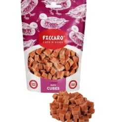 Clearance FICCARO Hundesnack And Cubes - lækre andeterninger til hunde 100 g Snacks Til Hvalpe - Lækre Godbidder Til Træning Og Forkælelse|Kattefoder & Snacks