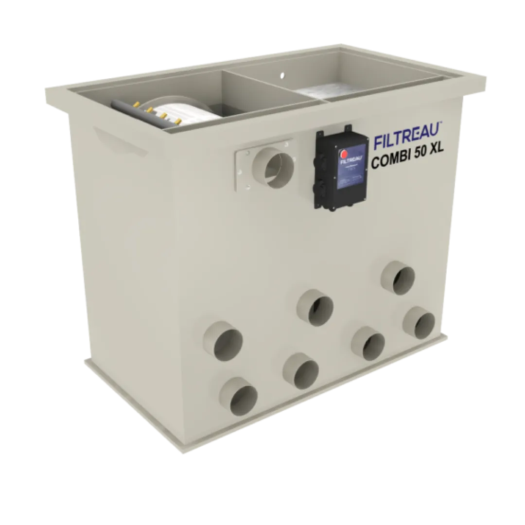 Online Combi 50XL Gravity med spulepumpe og 2 x UV-C Filtersystemer Til Havedam