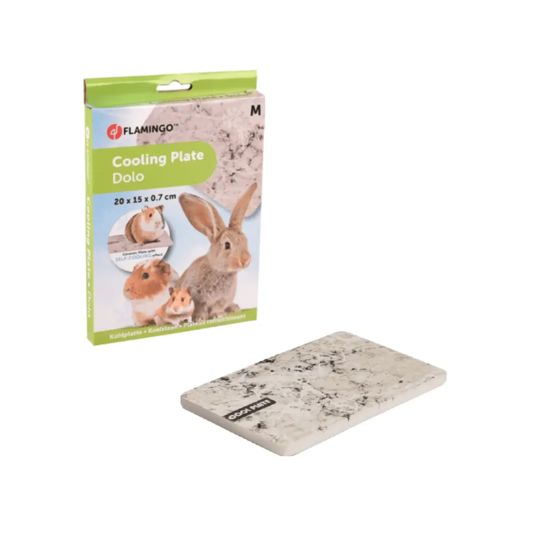 Clearance DOLO køleplade til marsvin og smådyr grå M 20x12x0,7 cm Legetøj Til Gnavere & Kaniner