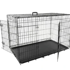 Best Hundebur i metal Keo Sort XXL Transport Og Adgang Til Hvalpe - Tryg Og Nem Hverdag|Transport Og Adgang For Hunde - Tryg Og Nem Hverdag