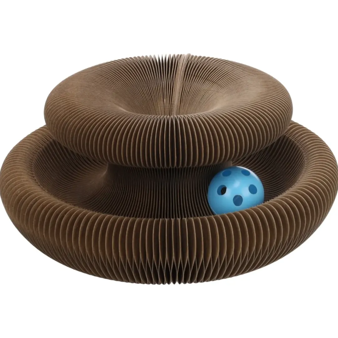 Clearance Kava kradselegetøj kat pap 11,5x10,5x8 cm Kradsetræer Og Klatremøbler Til Kat|Kradsetræ Til Killinger - Leg Træning Og Klopleje I Et