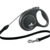 Outlet Flexi Black Design bånd M 5 meter 20 kg sort Hundesnor I Mange Varianter Og Materialer|Hundesnor Til Hvalpe