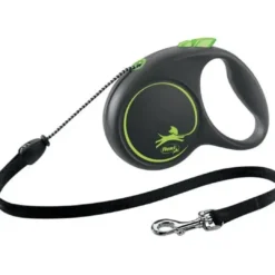 Sale Flexi Black Design bånd M 5 meter 20 kg grøn Hundesnor I Mange Varianter Og Materialer|Hundesnor Til Hvalpe