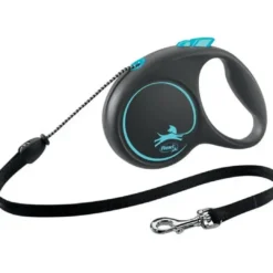 Best Flexi Black Design bånd M 5 meter 20 kg blå Hundesnor I Mange Varianter Og Materialer|Hundesnor Til Hvalpe