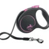 Discount Flexi Black Design bånd S 5 meter 15 kg pink Hundesnor I Mange Varianter Og Materialer|Hundesnor Til Hvalpe