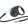 Flexi Black Design bånd S 5 meter 12 kg grøn Hundesnor I Mange Varianter Og Materialer|Hundesnor Til Hvalpe