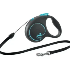 Outlet Flexi Black Design bånd S 5 meter 12 kg blå Hundesnor I Mange Varianter Og Materialer|Hundesnor Til Hvalpe