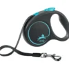 Outlet Flexi Black Design bånd S 5 meter 15 kg blå Hundesnor I Mange Varianter Og Materialer|Hundesnor Til Hvalpe