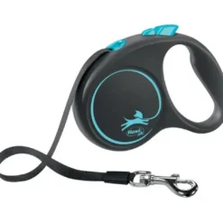 Outlet Flexi Black Design bånd S 5 meter 15 kg blå Hundesnor I Mange Varianter Og Materialer|Hundesnor Til Hvalpe
