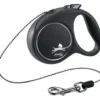 New Flexi Black Design bånd XS 3 meter 8 kg sort Hundesnor I Mange Varianter Og Materialer|Hundesnor Til Hvalpe