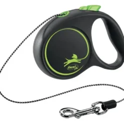 Online Flexi Black Design bånd XS 3 meter 8 kg grøn Hundesnor I Mange Varianter Og Materialer|Hundesnor Til Hvalpe