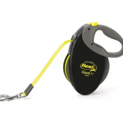 Hot Flexi Neon Giant bånd M 8 meter 25 kg neon gul Hundesnor I Mange Varianter Og Materialer|Hundesnor Til Hvalpe