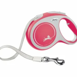 New Flexi New Comfort bånd L 5 meter 50 kg rød Hundesnor I Mange Varianter Og Materialer|Hundesnor Til Hvalpe