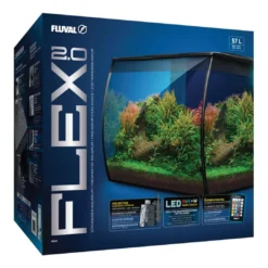 Outlet Flex akvarium 2.0 57 Liter Sort Akvarier