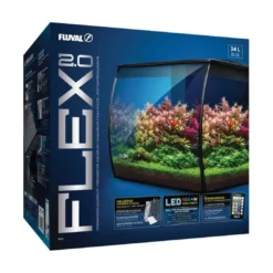 Clearance Flex LED akvarium version 2.0 34 L Sort Akvarier