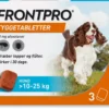 Hot FRONTPRO 68 mg tyggetabletter 10-25 kg Plejemidler Til Hund Med Fokus På Sundhed Og Velvære