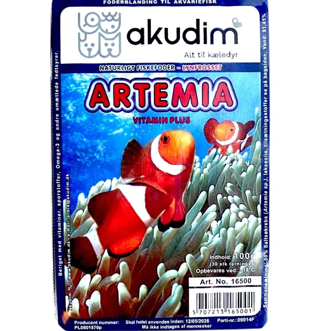 New Frostfoder AK Artemia 100 g Fiskefoder Til Ferskvandsfisk|Fiskefoder Til Saltvandsfisk