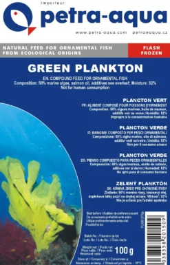 Sale Frostfoder Grøn Plankton 100 gram Fiskefoder Til Saltvandsfisk