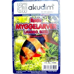Outlet Frostfoder Røde Myggelarver Store 100 g Fiskefoder Til Ferskvandsfisk
