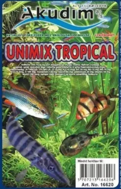 Best Frostfoder Unimix Tropical 100 g Fiskefoder Til Ferskvandsfisk
