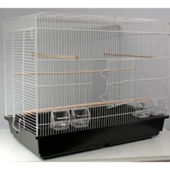 Sale Fuglebur Gd Space Hvid og Sort 85x48x70 cm Fuglebure Og Volierer