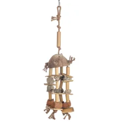 Outlet Fuglelegetøj Bamboo Beach 48 x 12 cm - Naturlig leg og aktivering Fuglelegetøj