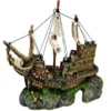 Outlet Gammelt krigsskib med kanoner 33 x 13 x 23 cm Aquascaping