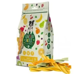 New Garden Bites Fruity Dental Swirls Mix 13 cm 15 stk (vegetabilsk) - tandrensende hundesnacks Snacks Til Hvalpe - Lækre Godbidder Til Træning Og Forkælelse|Hundeguf Og Tyggeben Til Hunde