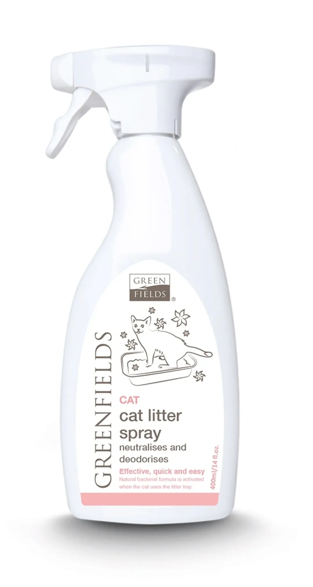 Hot Cat Litter Spray 400 ml Plejemidler Til Katte|Killingetoilet Og Grus Til Killinger - Nem Renlighed Fra Start