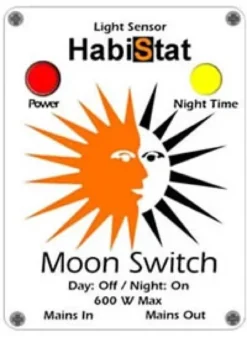 Discount Habistat Moon Switch Terrarielysstofrør, Pærer Og Varme