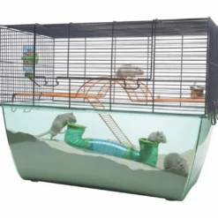 Habitat XL 70x37x56 blå wire Bure & Tilbehør Til Gnavere & Kaniner