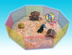 Clearance Hamster løbegård 8 gitre 34x23 cm Bure & Tilbehør Til Gnavere & Kaniner
