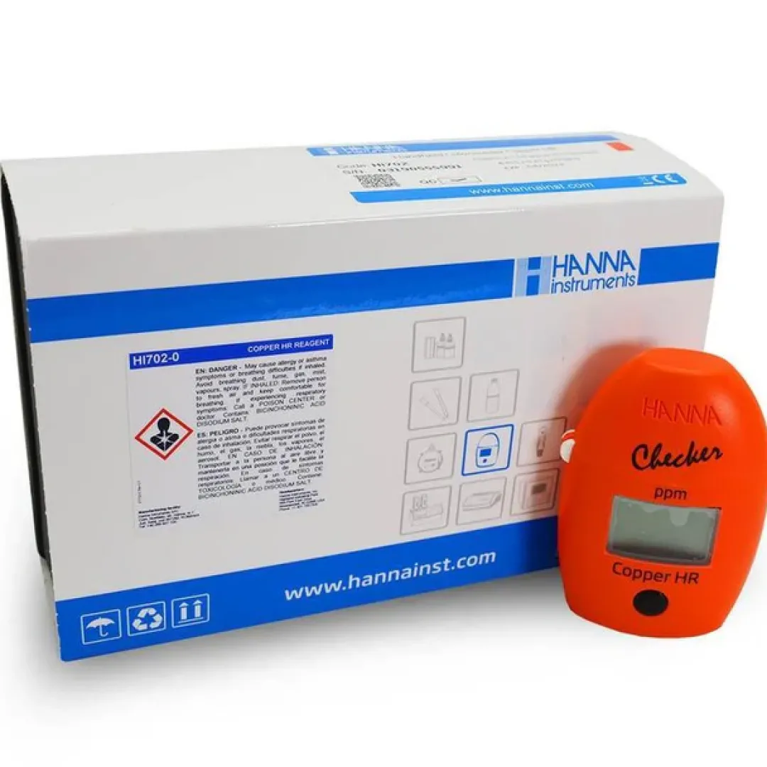 Outlet Hanna Checker HC HI702 til høje kobberniveauer i ferskvand (0,00 til 5,00 mg/l) Måleudstyr Til Akvarium