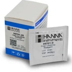 Clearance Hanna Free Chlorine Reagents LR, 0.00 to 2.50 mg/l - 25 pcs Måleudstyr Til Akvarium
