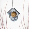 New Hello Evie foderhus til peanutbutterglas blå blomst Vildfuglefoder & Hønseudstyr