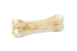 New Håndlavet Presset Tyggeben med fyld af lam 12 cm 55 g - naturlig hundesnack Hundeguf Og Tyggeben Til Hunde