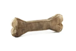 New Håndlavet Presset Tyggeben med fyld af hjort 12 cm 38 g - naturlig hundesnack Hundeguf Og Tyggeben Til Hunde