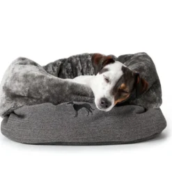 Best Hunde- og katteseng Livingston Ø 45 cm Grå Killingesenge Og Afslapningspladser - Trygge Hvilepladser Til Små Katte|Hundesenge Og Kurve Til Hunde - Bløde Og Komfortable