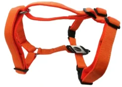 New Hundesele Nylon Orange justerbar Orange str. 54-70 cm 20 mm - åndbar komfort Hundeseler Til Alle Behov Og Hundestørrelser