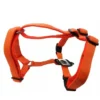 Clearance Hundesele Nylon Orange justerbar Orange str. 66-91 cm 25 mm - åndbar komfort Hundeseler Til Alle Behov Og Hundestørrelser