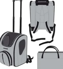 Sale Hundetaske Trolley Small 34.5x31.5x45 cm (Ozami) Transport Og Adgang Til Hvalpe - Tryg Og Nem Hverdag|Transport Og Adgang For Hunde - Tryg Og Nem Hverdag