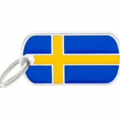 Hot Hundetegn My Family Flag Sverige Hundetegn Til Hvalpe - Sikkerhed Og Tryghed Hvis Hvalpen Løber Væk|Hundetegn Og Smykker Med Stil Og Sikkerhed