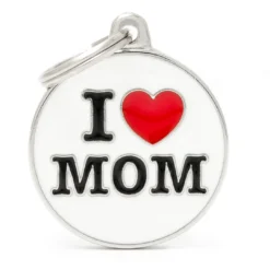 Sale Hundetegn My Family I Love Mom Hundetegn Til Hvalpe - Sikkerhed Og Tryghed Hvis Hvalpen Løber Væk|Hundetegn Og Smykker Med Stil Og Sikkerhed