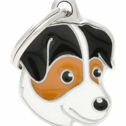 Clearance Hundetegn My Family Jack Russell tricolor Hundetegn Til Hvalpe - Sikkerhed Og Tryghed Hvis Hvalpen Løber Væk|Hundetegn Og Smykker Med Stil Og Sikkerhed