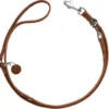 New Aalborg læderline 20 mm Cognac Førerline Hundesnor I Mange Varianter Og Materialer|Hundesnor Til Hvalpe
