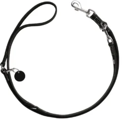 New Aalborg læderline 20 mm Sort Førerline Hundesnor I Mange Varianter Og Materialer|Hundesnor Til Hvalpe