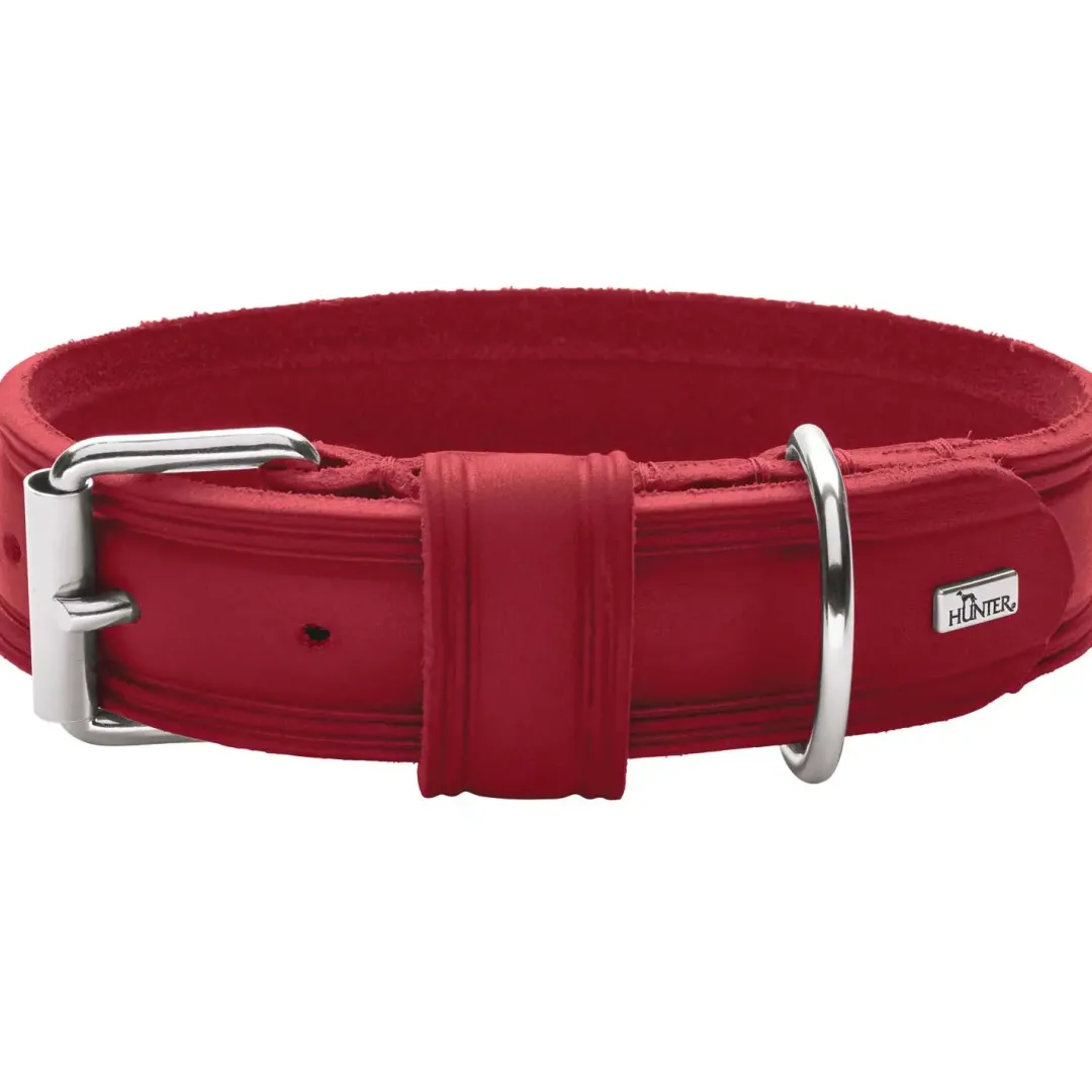 Hot Aalborg Rustica Rød 60 - 45-55 cm Hvalpehalsbånd - Bløde Og Sikre Halsbånd Med Perfekt Pasform Til Din Hvalp|Hundehalsbånd Med Stil - Komfort Og Sikkerhed Til Din Hund