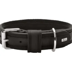 Outlet Aalborg Rustica Sort 60 - 45-55 cm Hvalpehalsbånd - Bløde Og Sikre Halsbånd Med Perfekt Pasform Til Din Hvalp|Hundehalsbånd Med Stil - Komfort Og Sikkerhed Til Din Hund